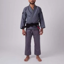 NEW ARRIVALS Kingz The ONE Jiu Jitsu Gi - Grey - FREE White Belt