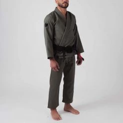 Kingz The ONE Jiu Jitsu Gi - Military Green - FREE White Belt KIMONOS