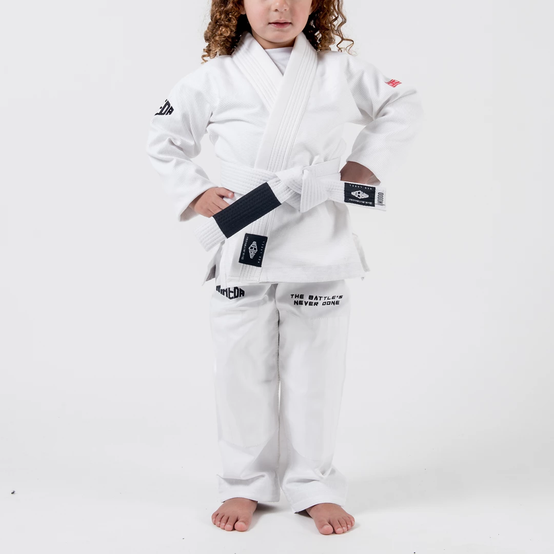 KIMONOS Maeda Red Label 3.0 Kid's Jiu Jitsu Gi (Free White Belt)