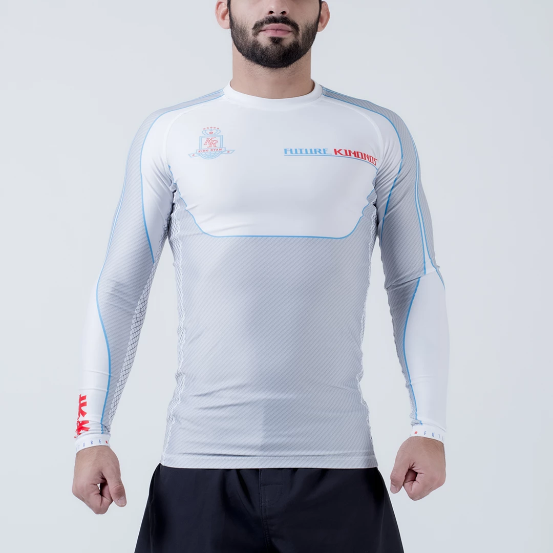 Future Kimonos King Ryan 2020 L/S Rash Guard - White NO GI
