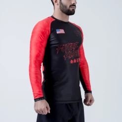 NO GI Future Kimonos Under Dawg L/S Rash Guard - Red