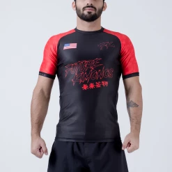 Future Kimonos Under Dawg S/S Rash Guard - Red NO GI