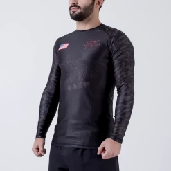 NO GI Future Kimonos Under Dawg L/S Rash Guard - Grey