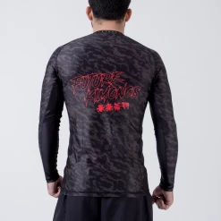 NO GI Future Kimonos Under Dawg L/S Rash Guard - Grey