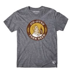 Choke Republic Jiu Jitsu Then Beer Tee