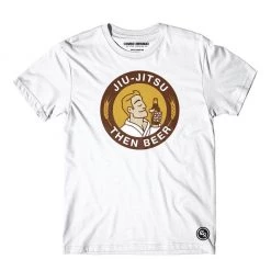 Choke Republic Jiu Jitsu Then Beer Tee