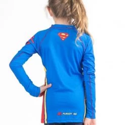 Fusion Fight Gear Fusion FG Superman Logo Kids Rash Guard NO GI