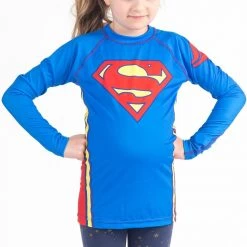 Fusion Fight Gear Fusion FG Superman Logo Kids Rash Guard NO GI